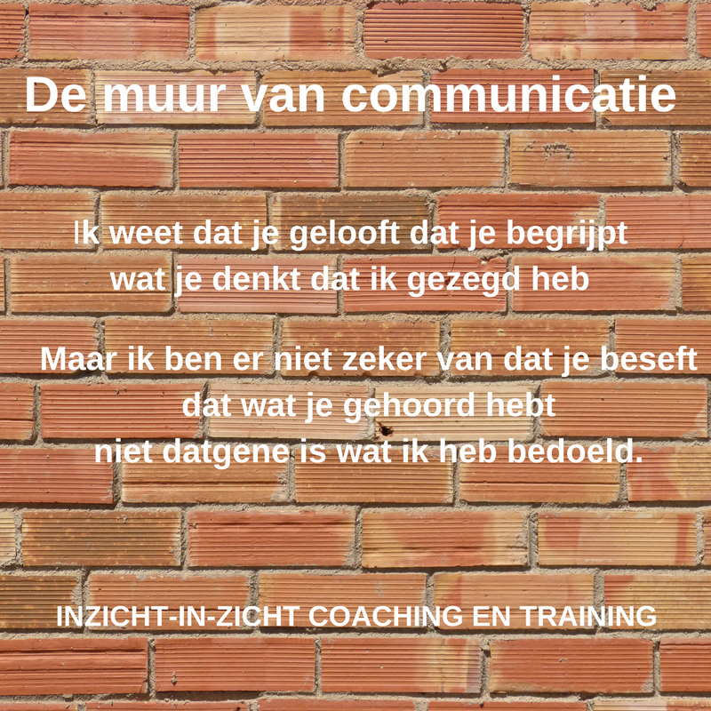 De muur van communicatie